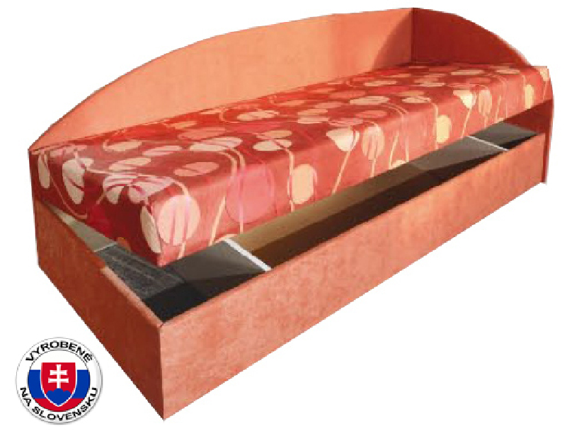 Jednostruki krevet (kauč) 80 cm Mamie (s pjenastim madracem) (D)