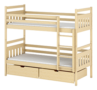 Dječji krevet 80 x 180 cm ARAS (s podnicom i prostorom za odlaganje) (borovina)