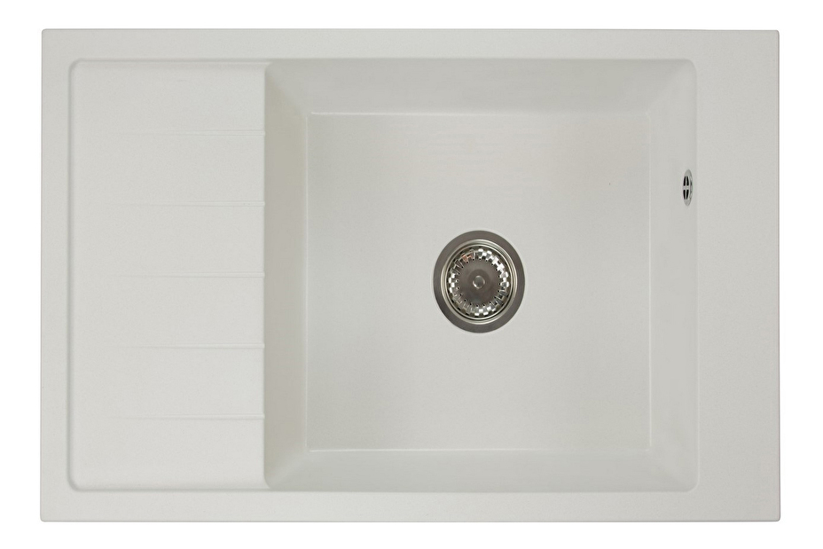 Kuhinjski sudoper Lurano (bijela) (bez otvora za bateriju) (L)