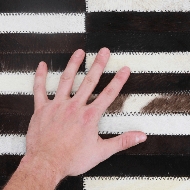 Kožni tepih 141x200 cm Korlug TIP 06 (goveđa koža + uzorak patchwork) 