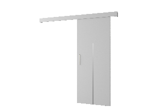 Klizna vrata 90 cm Sharlene X (bijela mat + bijela mat + srebrna)
