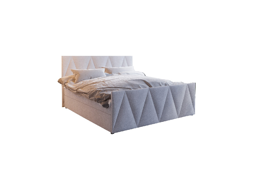 Bračni krevet Boxspring 140 cm Milagros 3 (bež) (s madracem i prostorom za odlaganje)