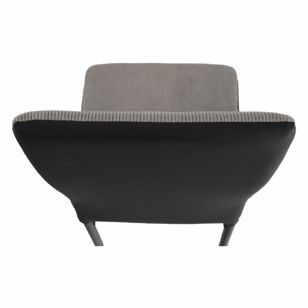Blagovaonska stolica Enrico (svijetlo siva + crna)