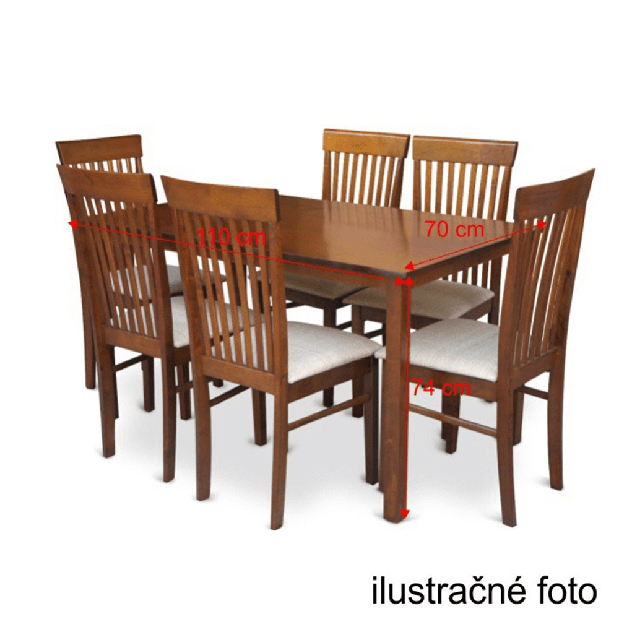 Blagovaonski stol 110 cm Astre (orah)