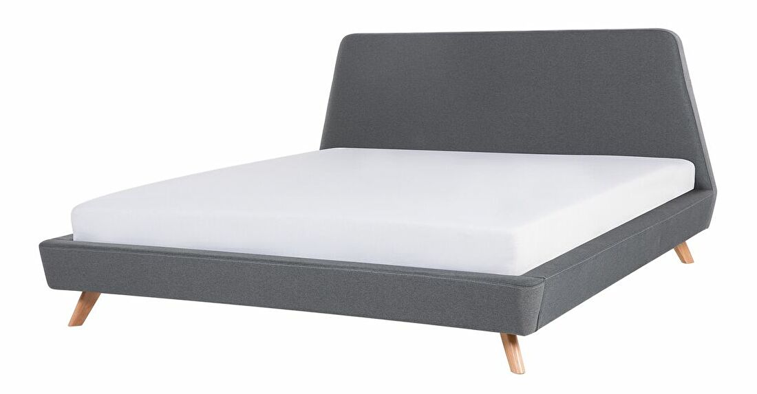 Bračni krevet 180 cm Ventura (siva) (s podnicom)