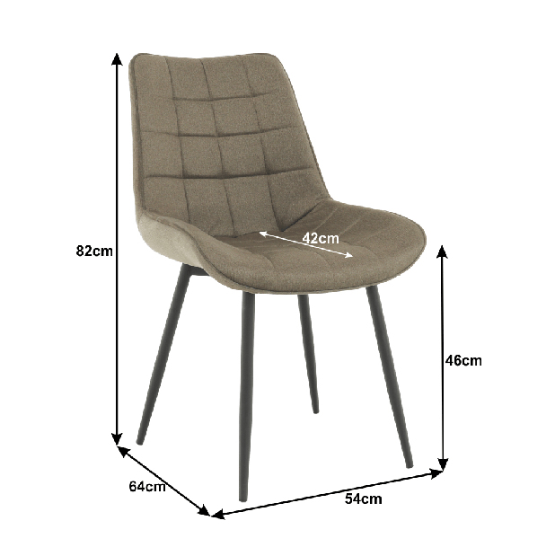Blagovaonska stolica Satrino (smeđa)