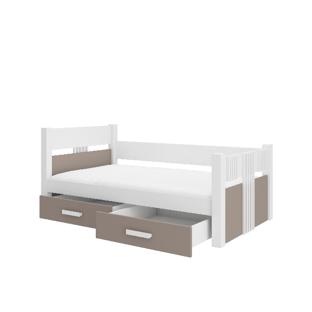 Dječji krevet 180x80 cm s madracem Buppi (smeđa)