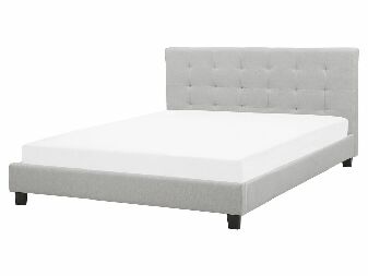 Bračni krevet 160 cm ROLLA (s podnicom) (svijetlo siva)