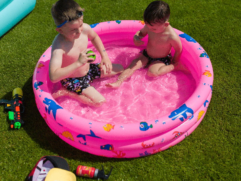 Dječji bazen na napuhavanje Leah (ružičasta + uzorak)