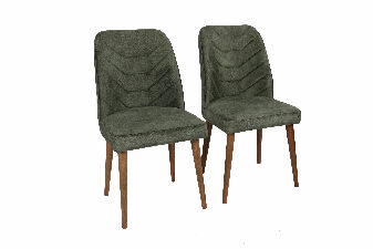 Set stolica 2x Dafne (orah + tamnozelena)