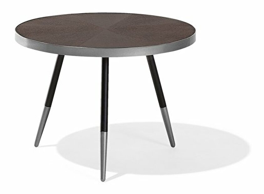 Stolić za kavu Renola (tamno drvo) (srebrne noge)