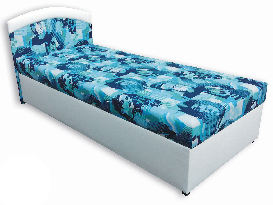 Jednostruki krevet (kauč) 80 cm Elmo (bijela umjetna koža + Elmo 2)
