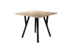 Blagovaonski stol Raviel83 (hrast sonoma + crna)