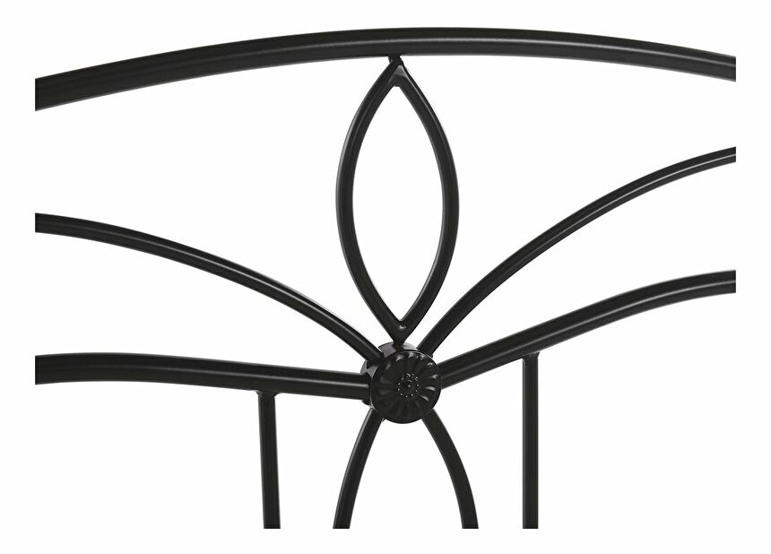 Bračni krevet 180 cm ANTALIA (s podnicom) (crna)