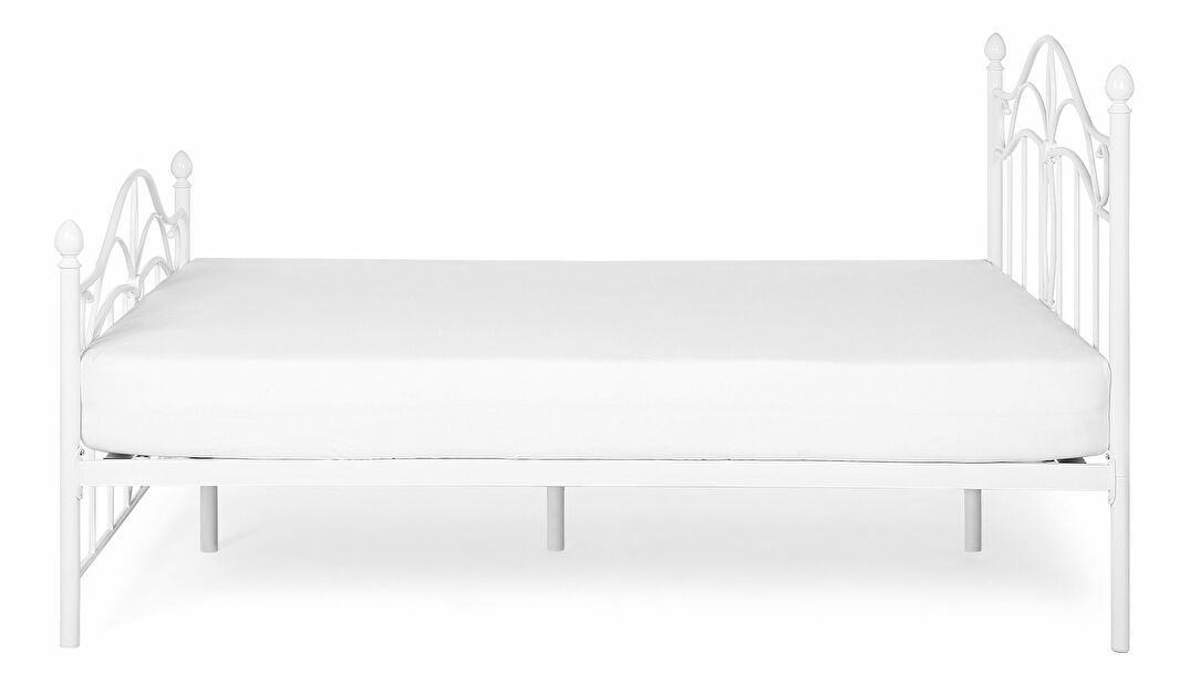 Bračni krevet 180 cm ANTALIA (s podnicom) (bijela)