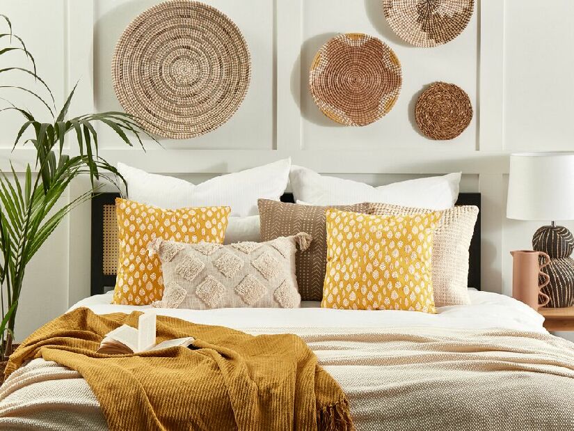 Set 2 ukrasna jastuka 45 x 45 cm Ginna (žuta)