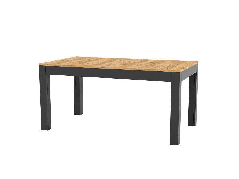 Blagovaonski stol Weston (hrast + crna) (za 6 do 8 osoba)