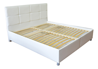 Bračni krevet 160 cm Albatros (bijela) (s podnicama, bez madraca)  
