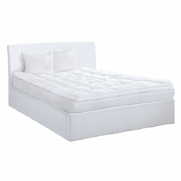 Bračni krevet 180 cm Kralla (bijela) (s podnicom)
