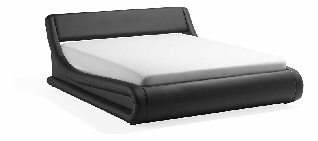 Bračni krevet 180 cm AVENUE (s podnicom prostorom za odlaganje) (crna) *rasprodaja