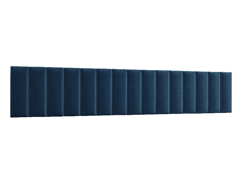 Set 15 tapeciranih panela Quadra 300x60 cm (plava)