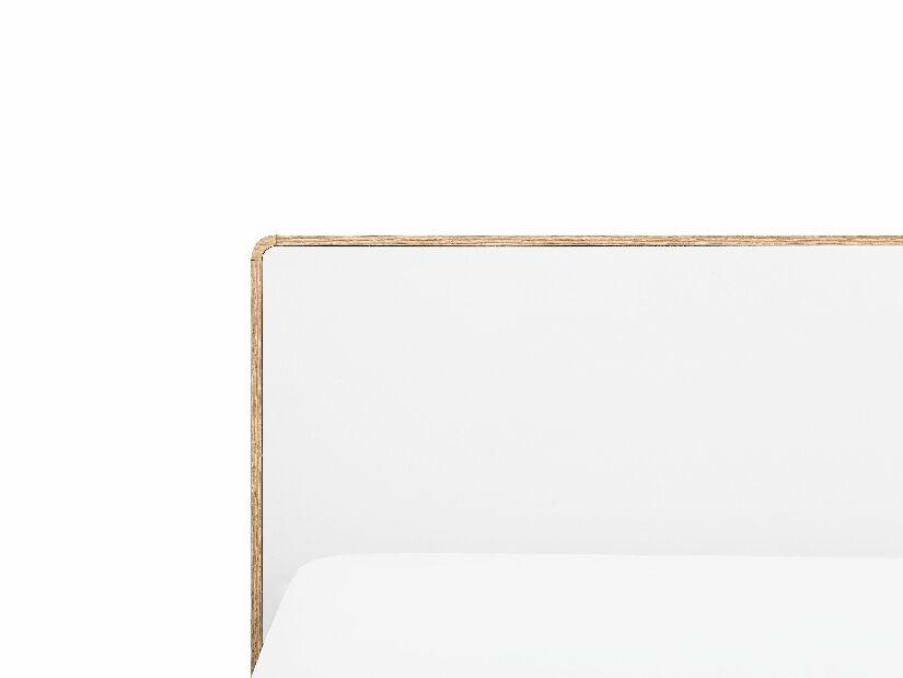Bračni krevet 180 cm SERVI (s podnicom i LED rasvjetom) (svijetlo drvo)