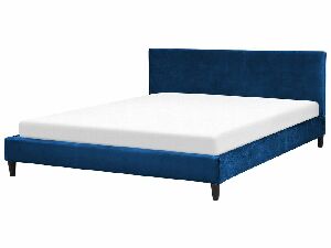 Bračni krevet 180 cm FUTTI (s podnicom) (plava)