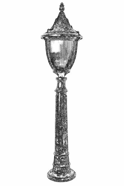 Vanjska podna svjetiljka Spica (crna)