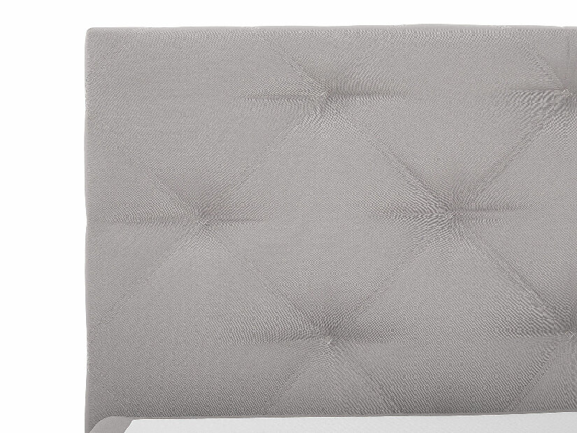 Kontinentalni krevet 180 cm MILADY (siva) (s madracem i prostorom za odlaganje)