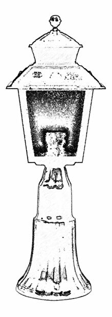 Vanjska zidna svjetiljka Danniella (crna)
