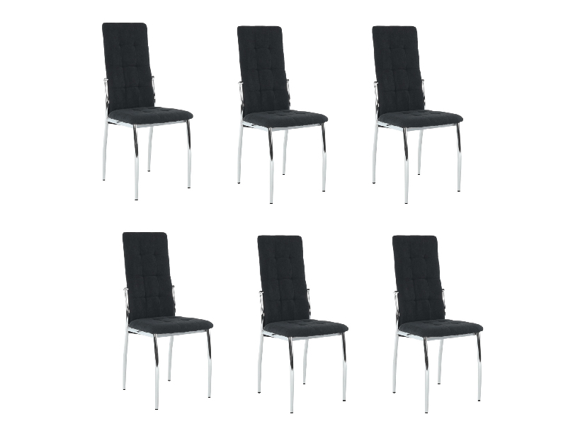 Set 6 kom. blagovaonskih stolica Adina (crna) *rasprodaja