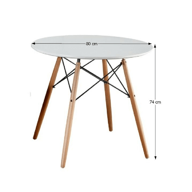 Blagovaonski stol 80 cm Gideron *rasprodaja 