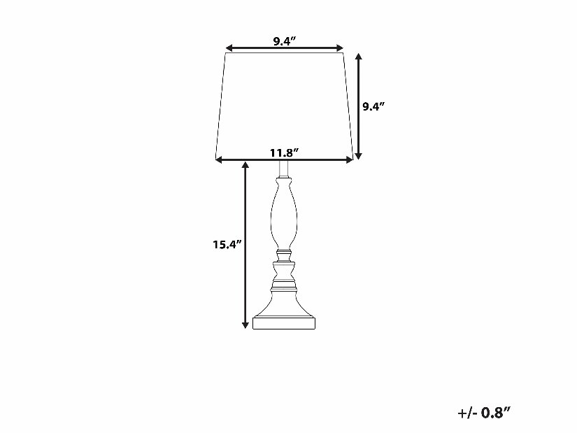 Stolna svjetiljka Hemdi (krem bijela)