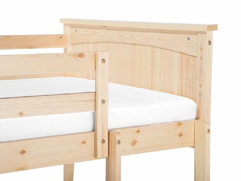Krevet na kat 90 cm RADIN (s podnicom) (svijetlo drvo)