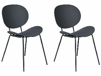 Set blagovaonskih stolica (2 kom.) Sarrah (crna) 