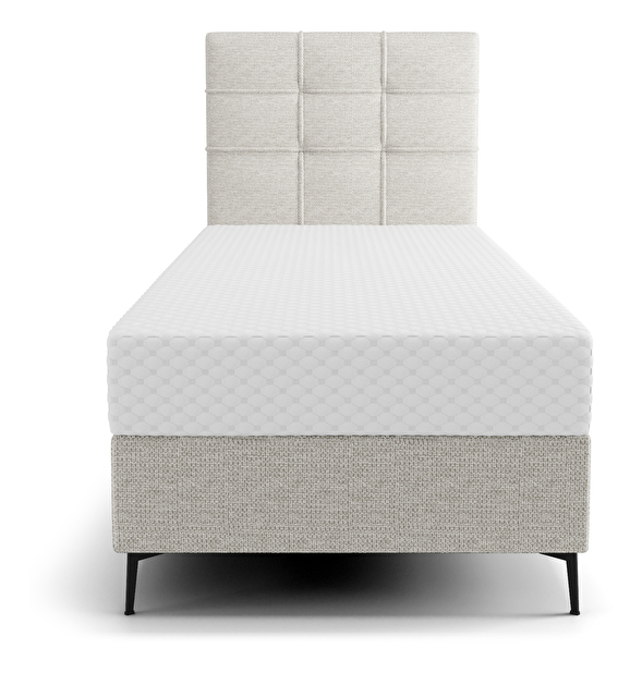 Jednostruki krevet 90 cm Infernus Comfort (svijetlosiva) (s podnicom, s prostorom za odlaganje)