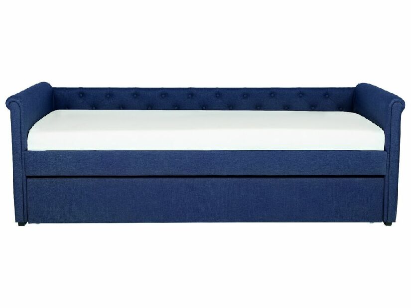 Krevet na razvlačenje 80 cm LISABON (s podnicom) (plava)