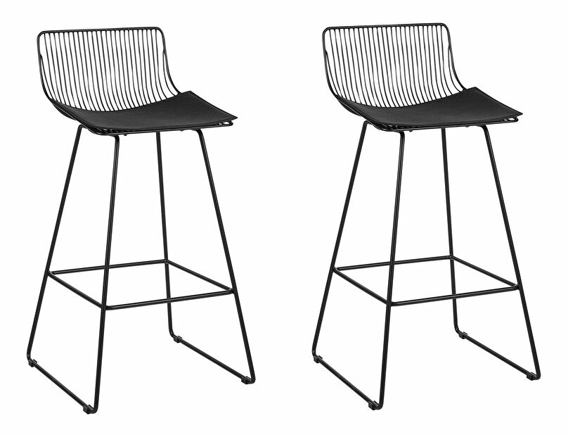 Set barskih stolica (2 kom.) Fidelia (crna)