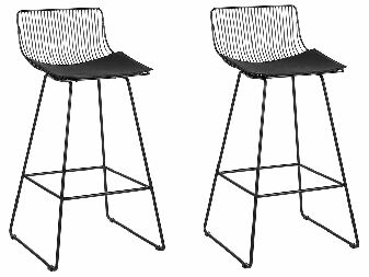 Set barskih stolica (2 kom.) Fidelia (crna)
