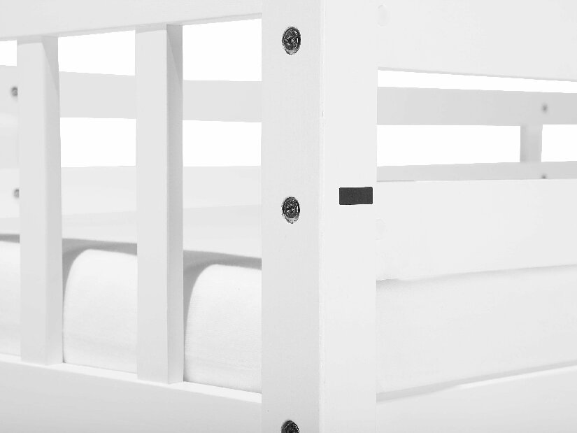 Krevet na kat 90 cm REWIND (s podnicom) (bijela)