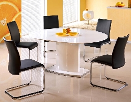 Blagovaonski stol Findon (za 4 do 6 osoba) (bijela)