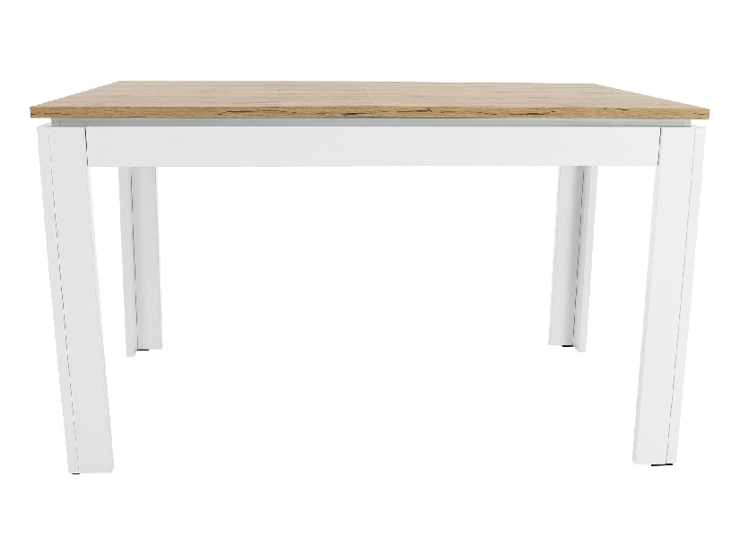 Blagovaonski stol Vilgi (za 4 do 6 osoba) (bijela + hrast wotan)