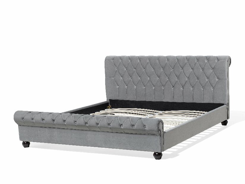 Bračni krevet 180 cm ARCHON (s podnicom) (siva)