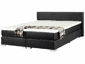 Bračni krevet Boxspring 180 cm PREMIER 2 (s madracima) (crna)