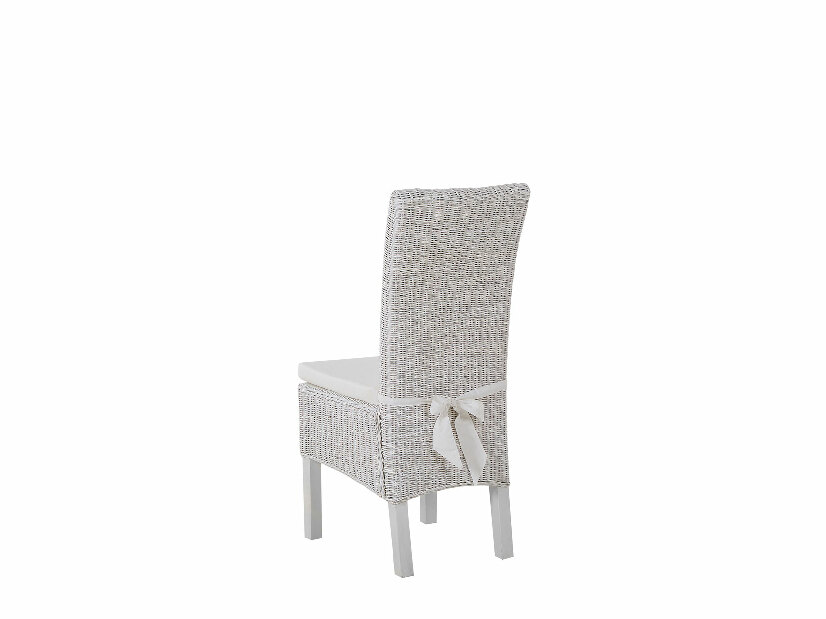 Blagovaonska stolica ASDEN (ratan) (bijela)