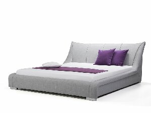 Bračni krevet 180 cm NICE (s podnicom) (siva)