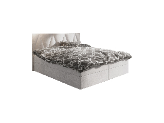 Bračni krevet  Boxspring 160 cm Fade 3 (bež) (s madracem i prostorom za odlaganje)