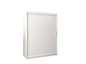 Ormar za garderobu 150 cm Toki (bijela mat + bijela mat)