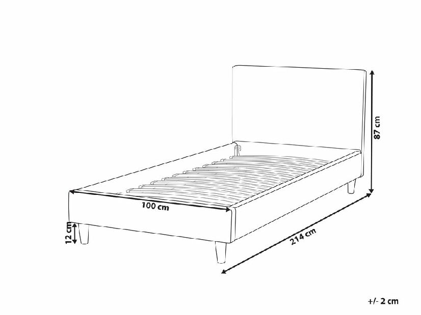 Navlaka za okvir kreveta Ferdinand (svijetlosiva)