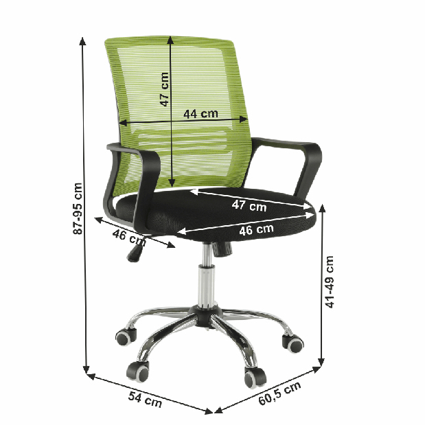 Uredska stolica Aphin (zelena + crna) 